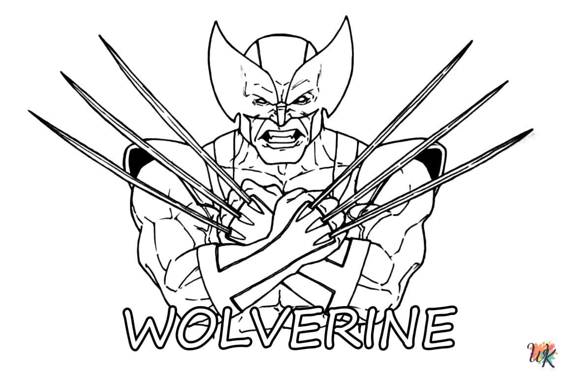 Wolverine coloring pages printable