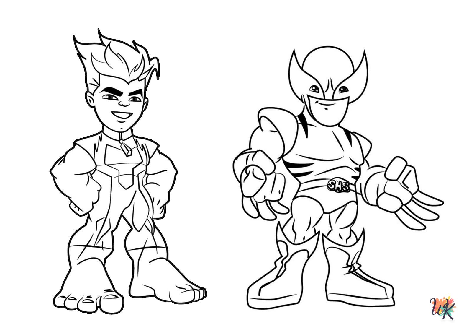 Wolverine coloring pages for adults pdf