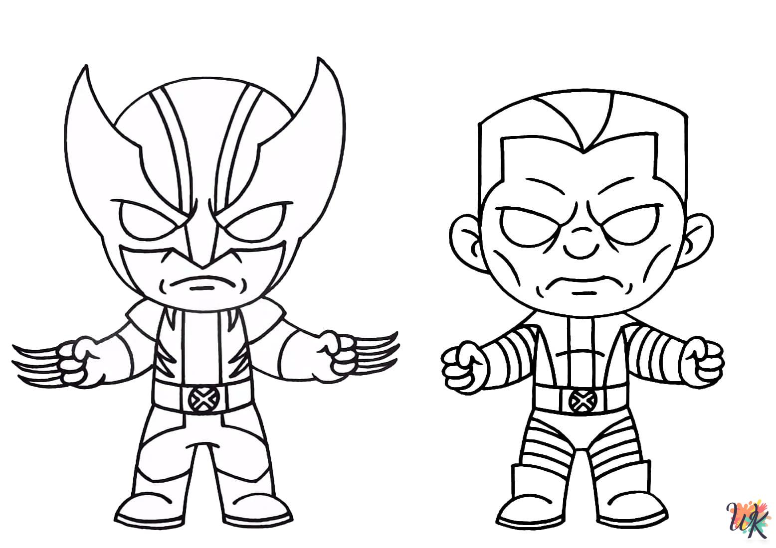 cute Wolverine coloring pages