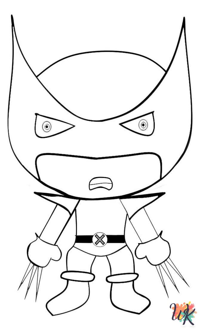Wolverine coloring pages printable