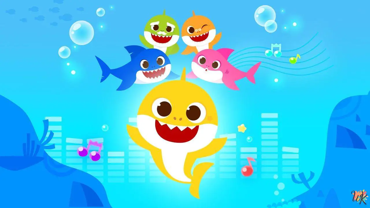 Baby Shark coloring pages 1 Baby Shark coloring pages