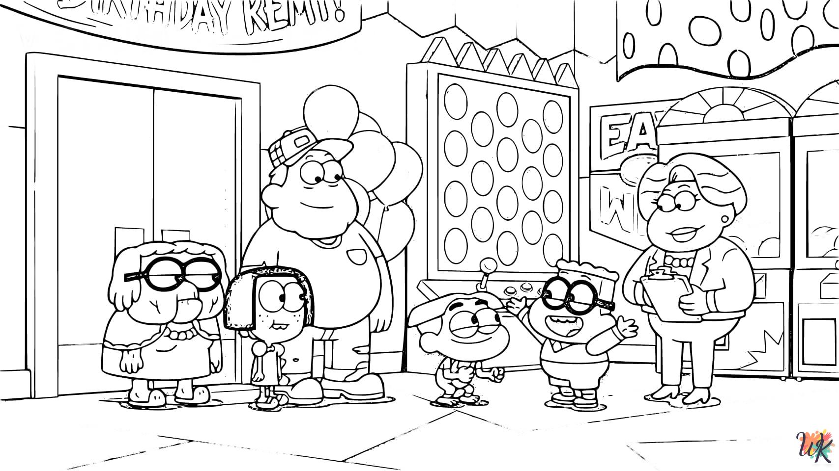 free Big City Greens coloring pages for adults