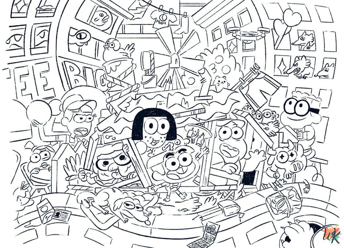 adult coloring pages Big City Greens 1