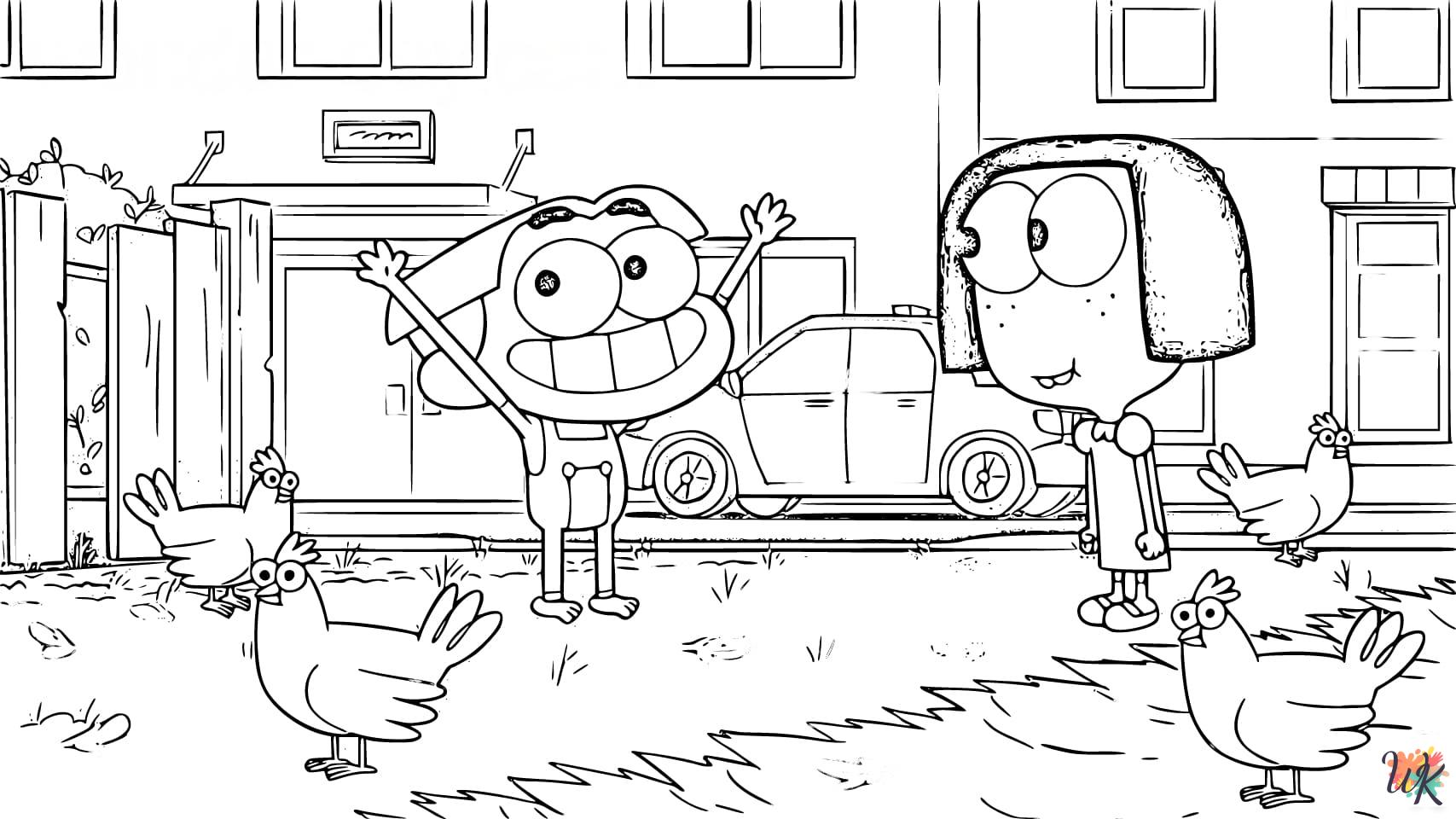 Big City Greens themed coloring pages 1