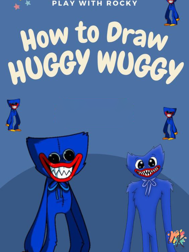 How to Draw Huggy Wuggy Coloring Pages WK