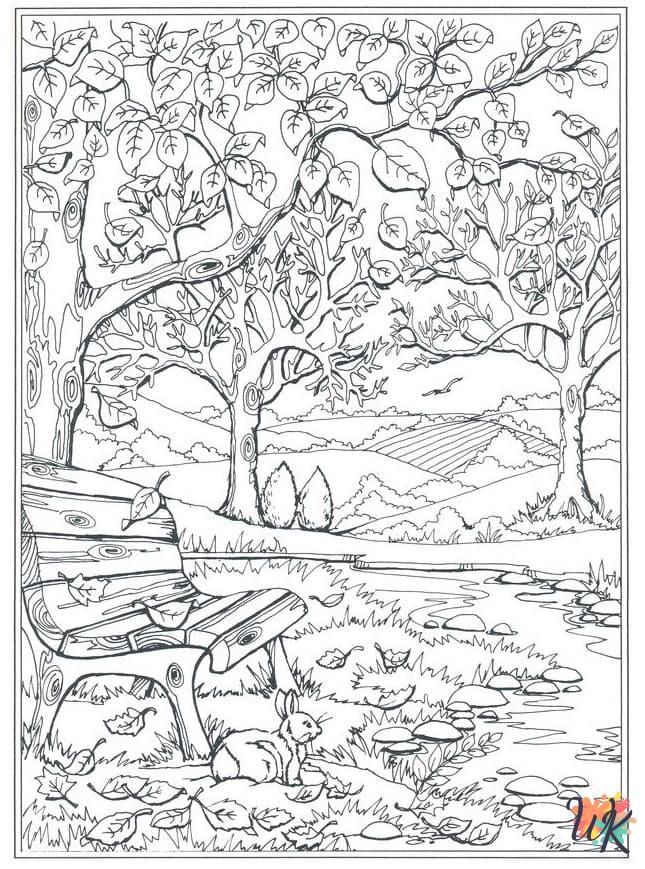 free Autumm coloring pages printable