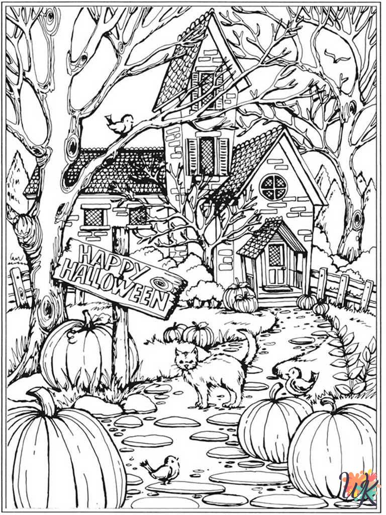 free adult Autumm coloring pages