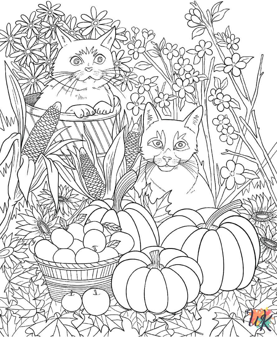 free printable Autumm coloring pages for adults
