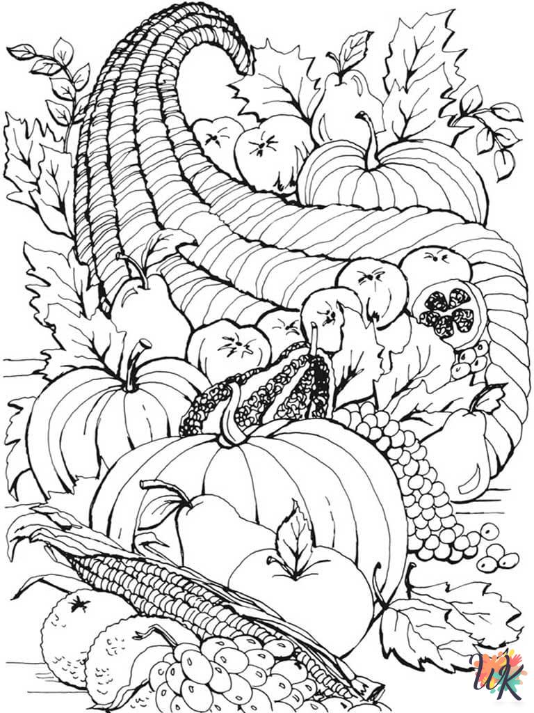 hard Autumm coloring pages