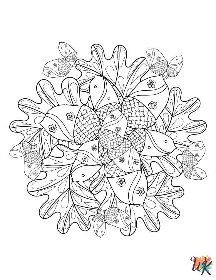printable Autumm coloring pages for adults