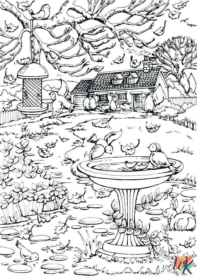 free Autumm coloring pages for kids