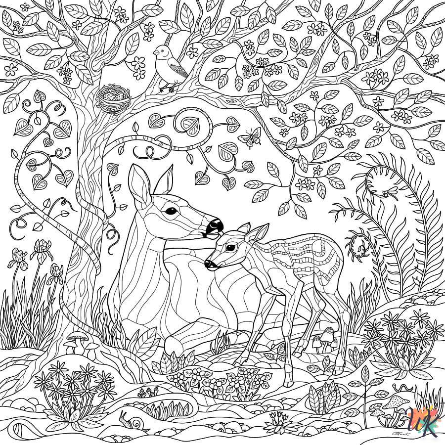 free full size printable Autumm coloring pages for adults pdf