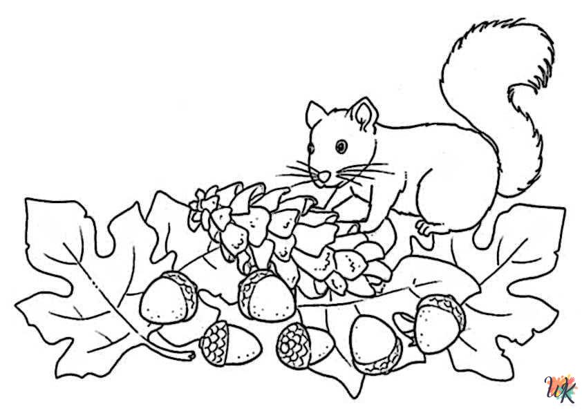 free printable Autumm coloring pages for adults