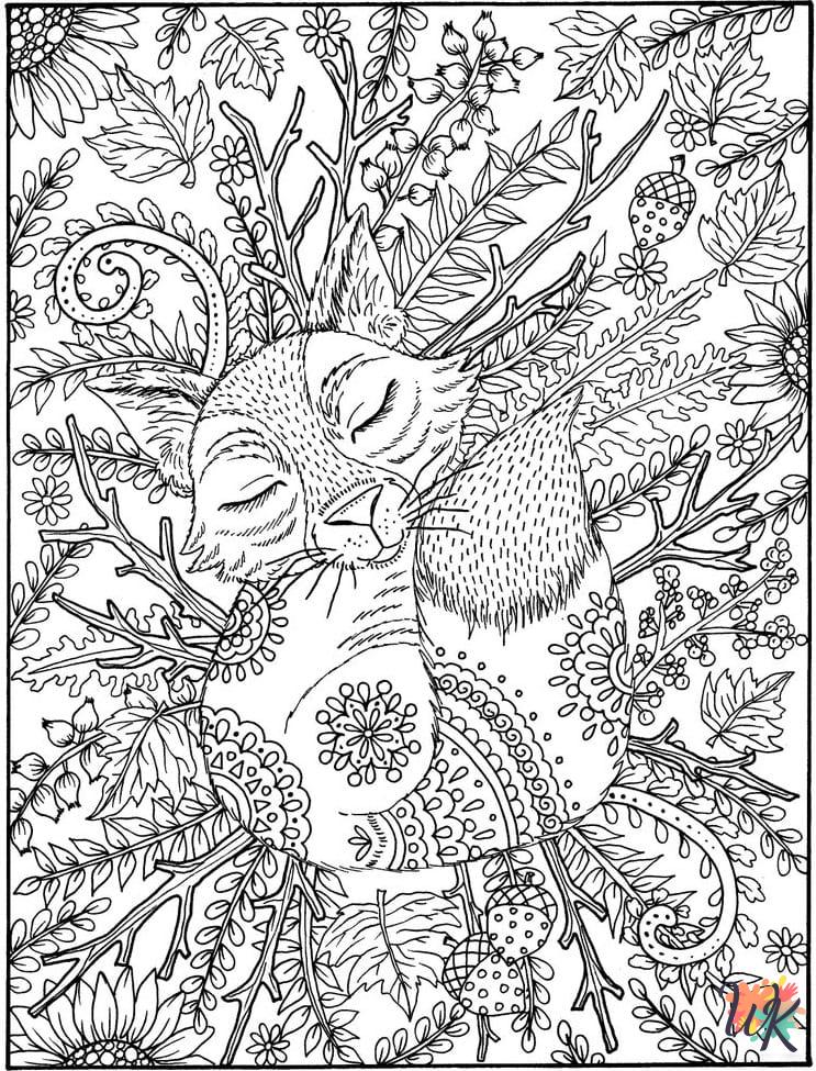 grinch cute Autumm coloring pages