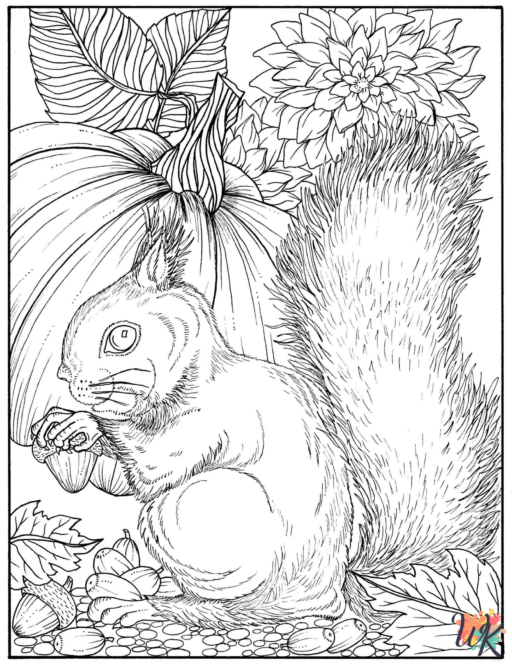 Autumm coloring pages printable free