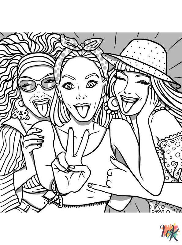 free printable BFF coloring pages