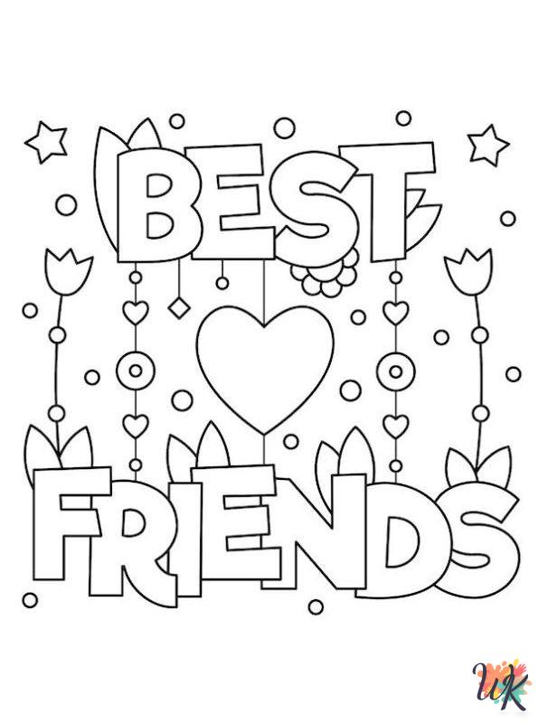 adult BFF coloring pages