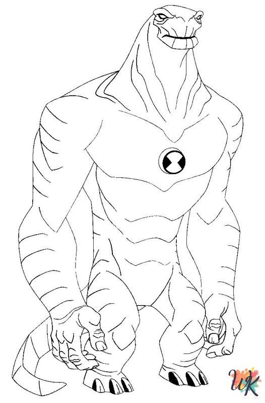 Ben 10 coloring pages for adults pdf