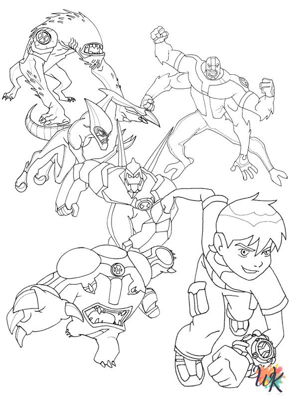 free printable coloring pages Ben 10
