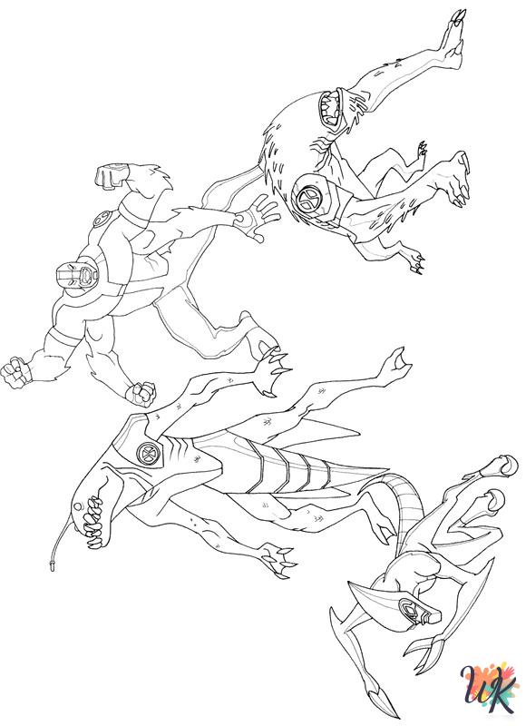 cute coloring pages Ben 10