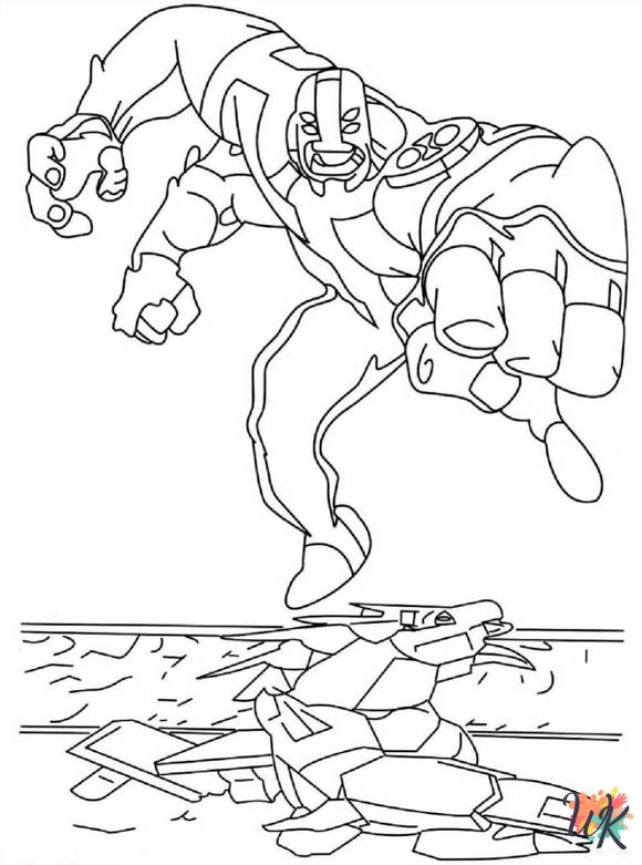 free printable Ben 10 coloring pages for adults
