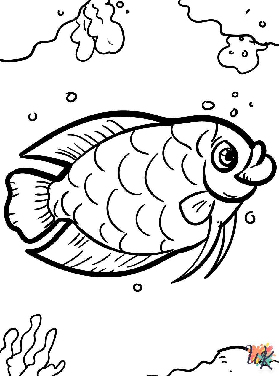 free printable coloring pages Fish