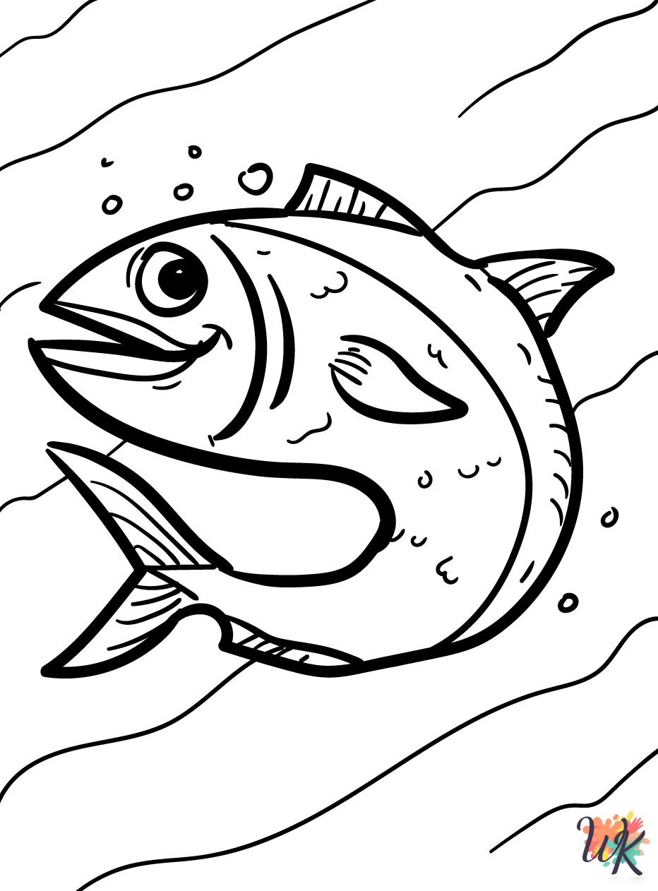 free Fish printable coloring pages