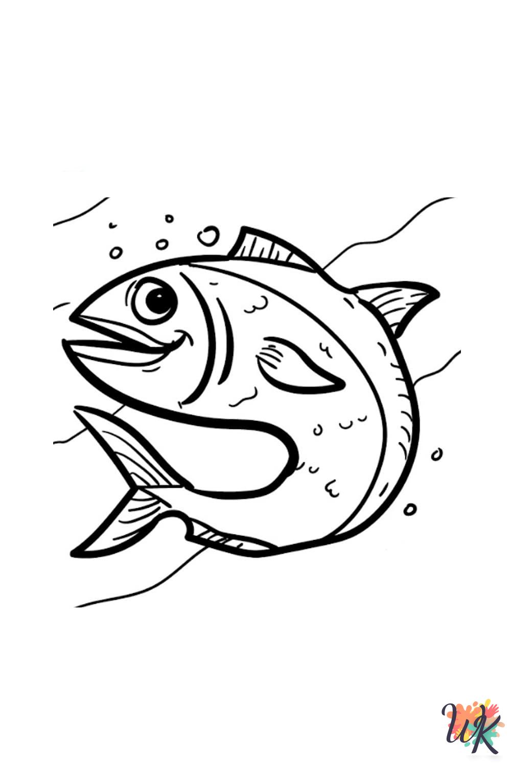 Fish coloring pages free printable