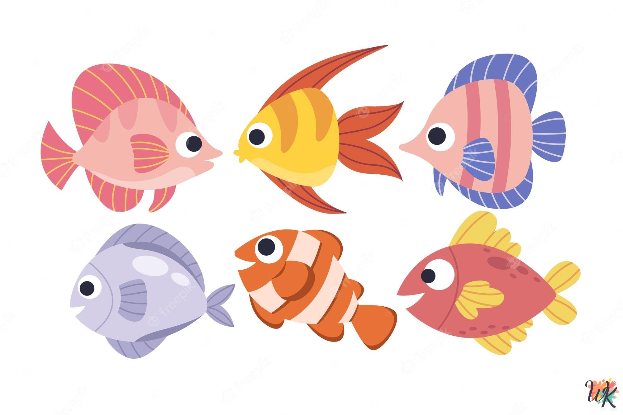 Fish coloring pages thumb