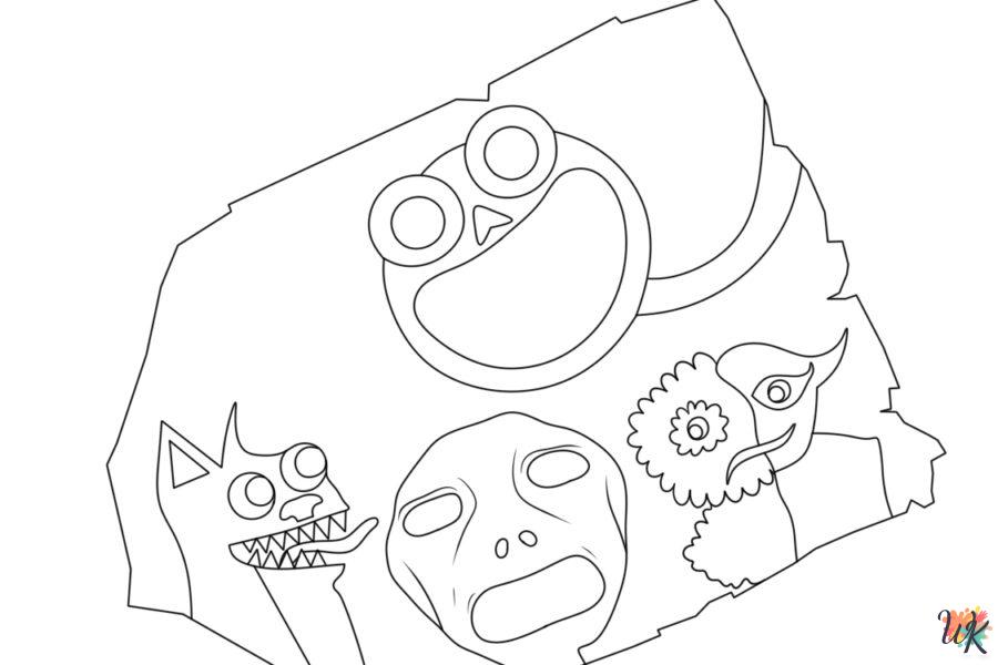 Garten Of Banban 5 coloring pages easy