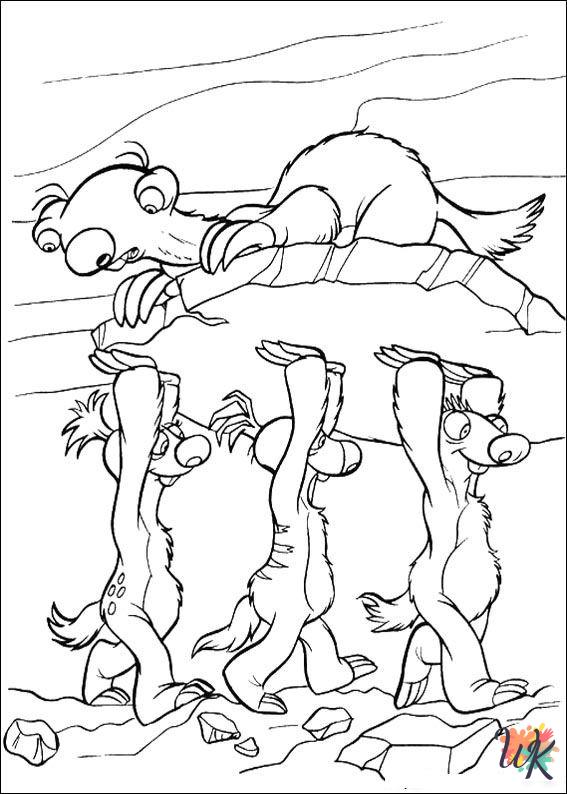 Ice Age 2 coloring pages free printable