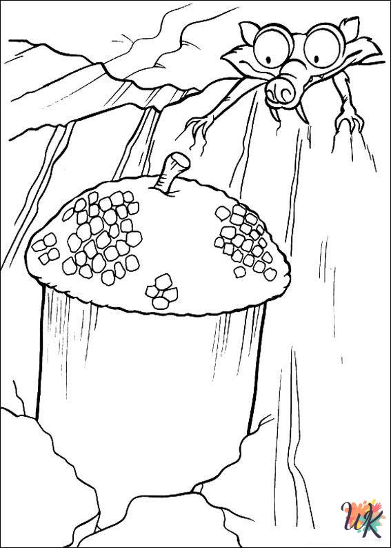 detailed Ice Age 2 coloring pages