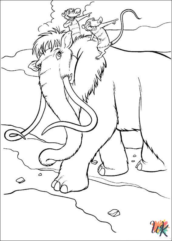Ice Age 2 ornaments coloring pages