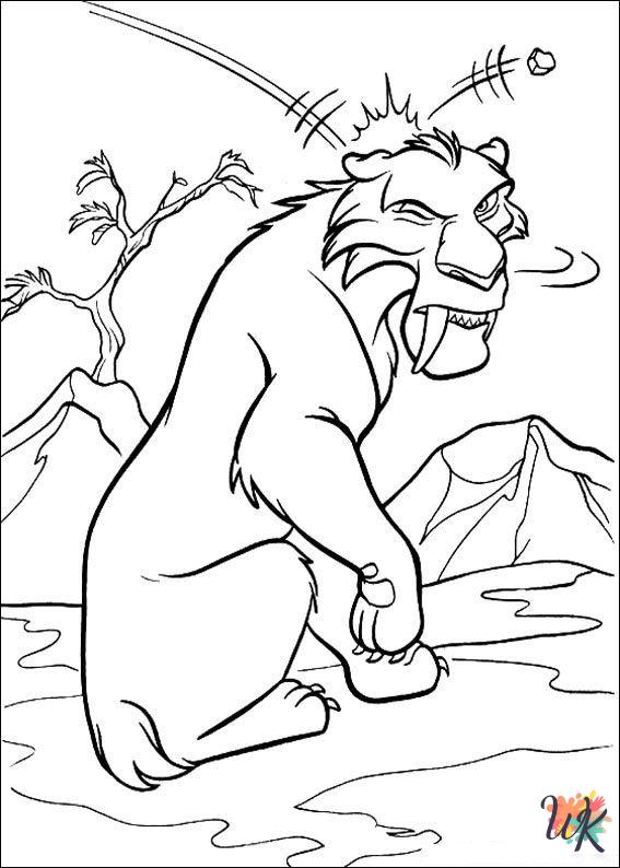 Ice Age 2 coloring pages free printable