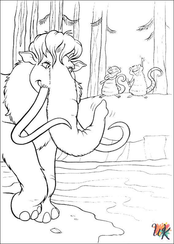 preschool Ice Age 2 coloring pages
