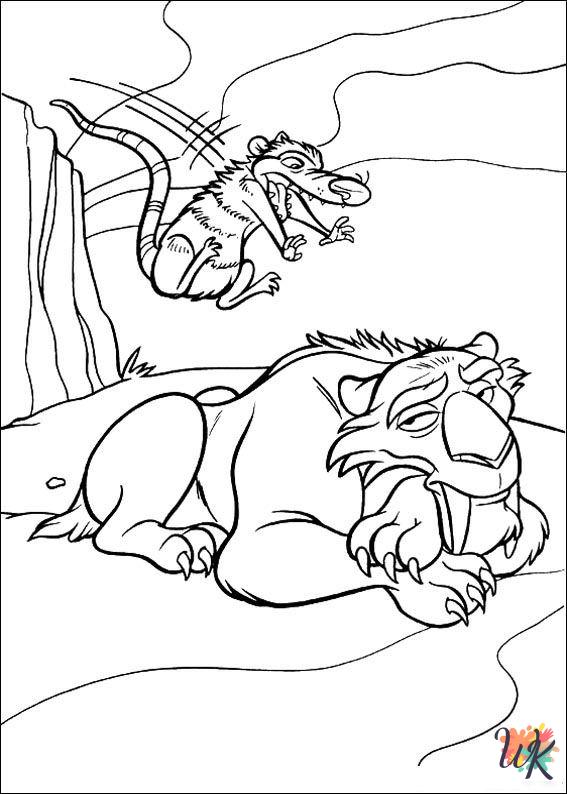 Ice Age 2 coloring pages pdf