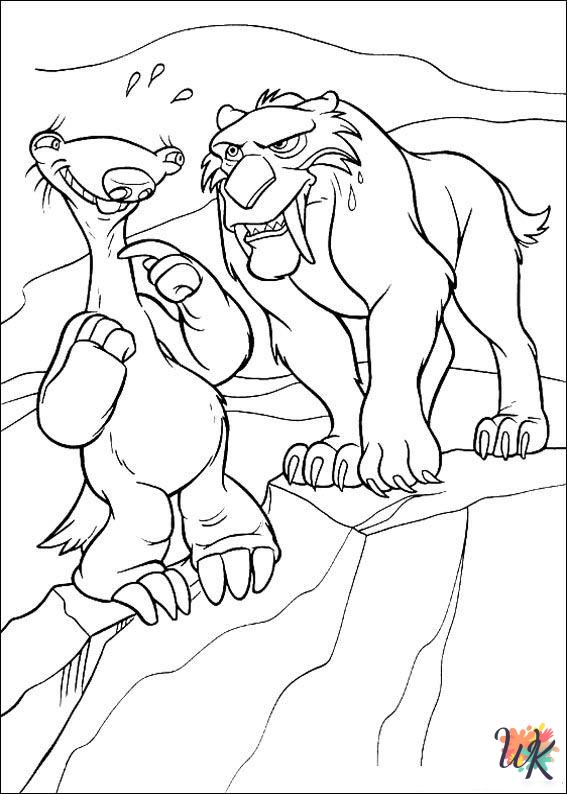 free printable Ice Age 2 coloring pages