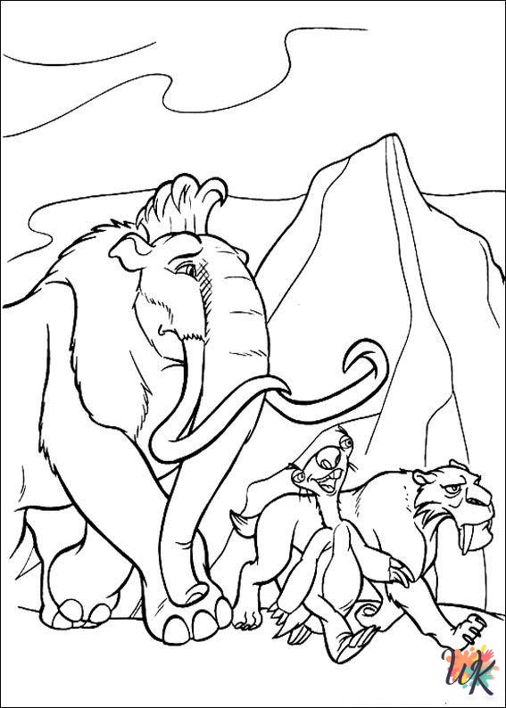 fun Ice Age 2 coloring pages