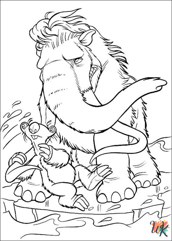 Ice Age 2 adult coloring pages