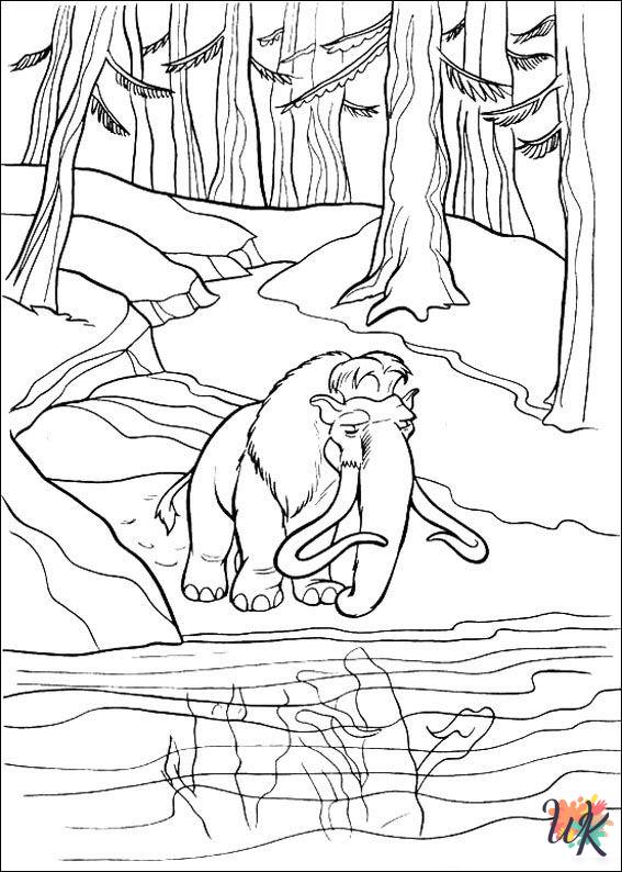 free Ice Age 2 coloring pages for kids