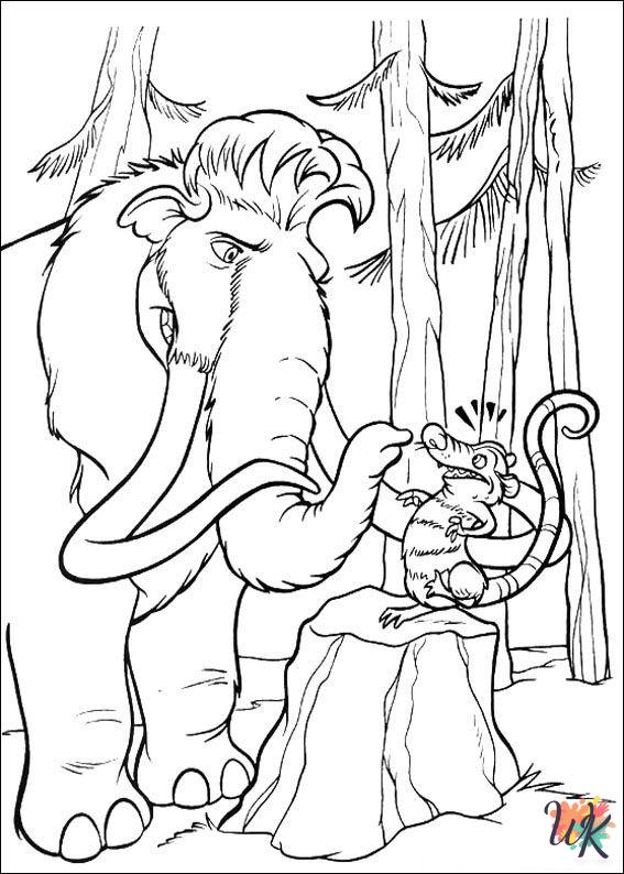 Ice Age 2 coloring pages for kids