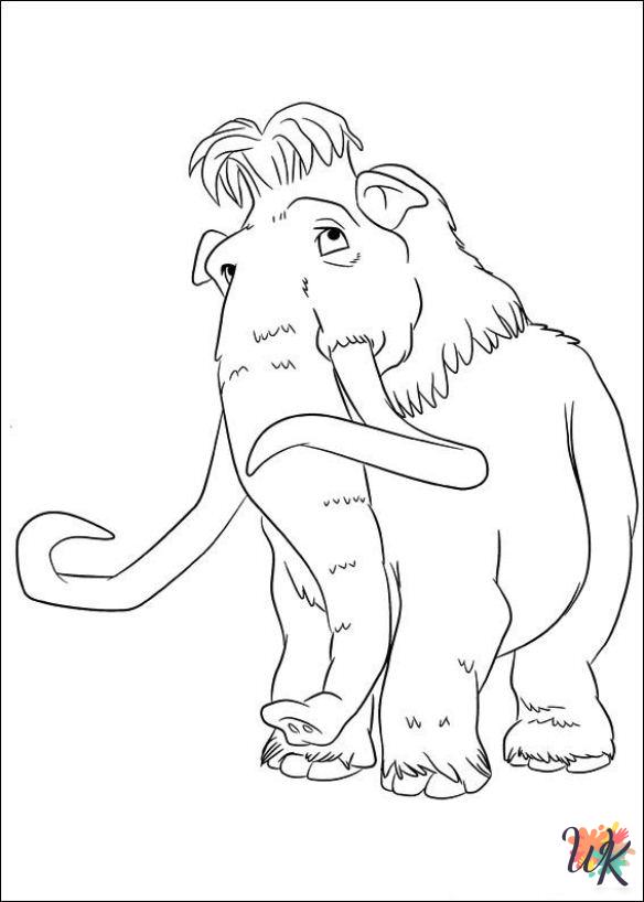 merry Ice Age 4 coloring pages