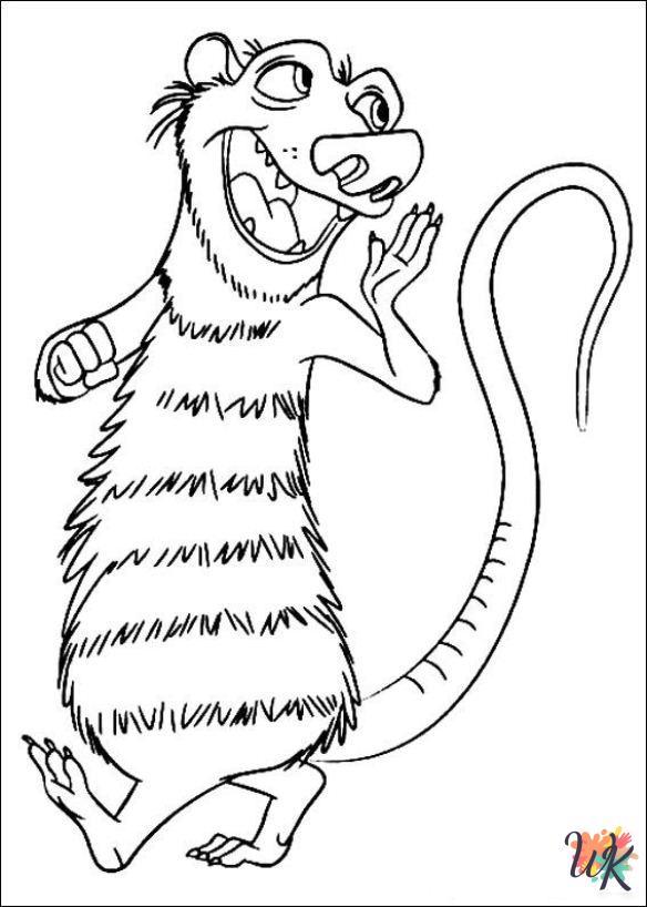 free coloring pages Ice Age 4