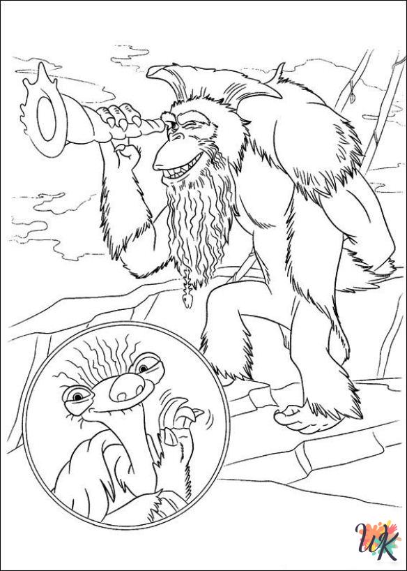 free printable Ice Age 4 coloring pages