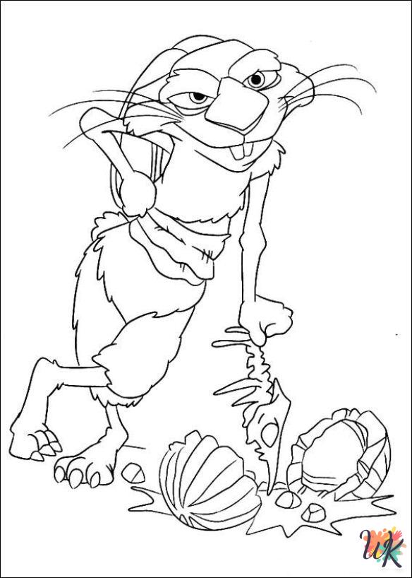 coloring pages Ice Age 4