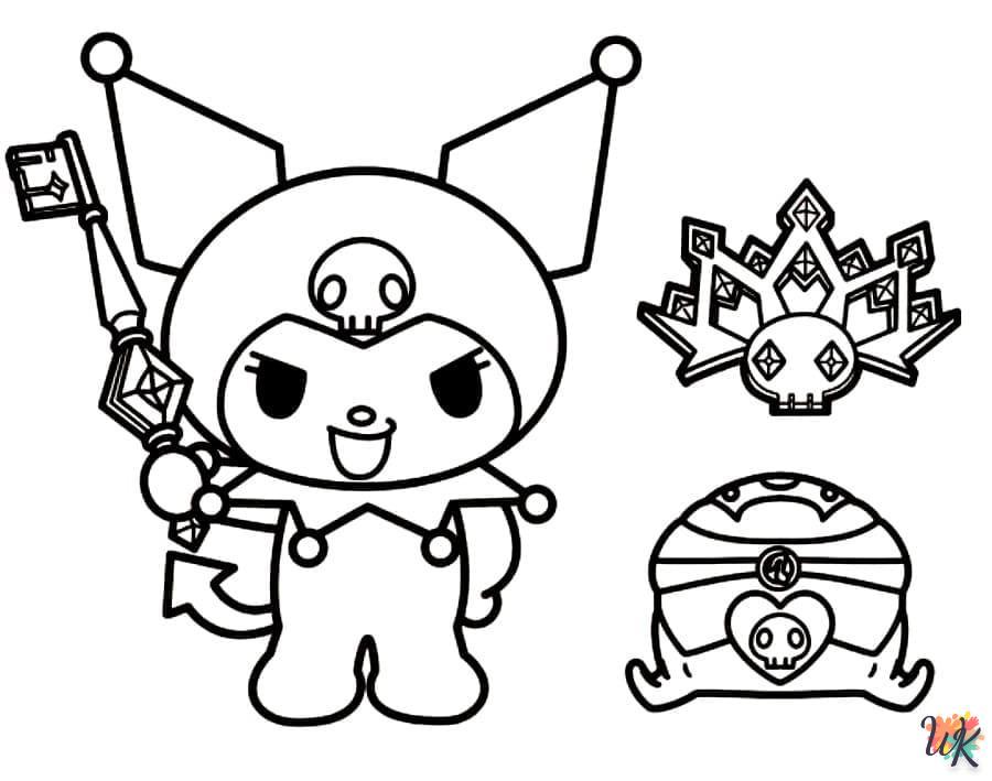 Kuromi coloring pages for adults pdf