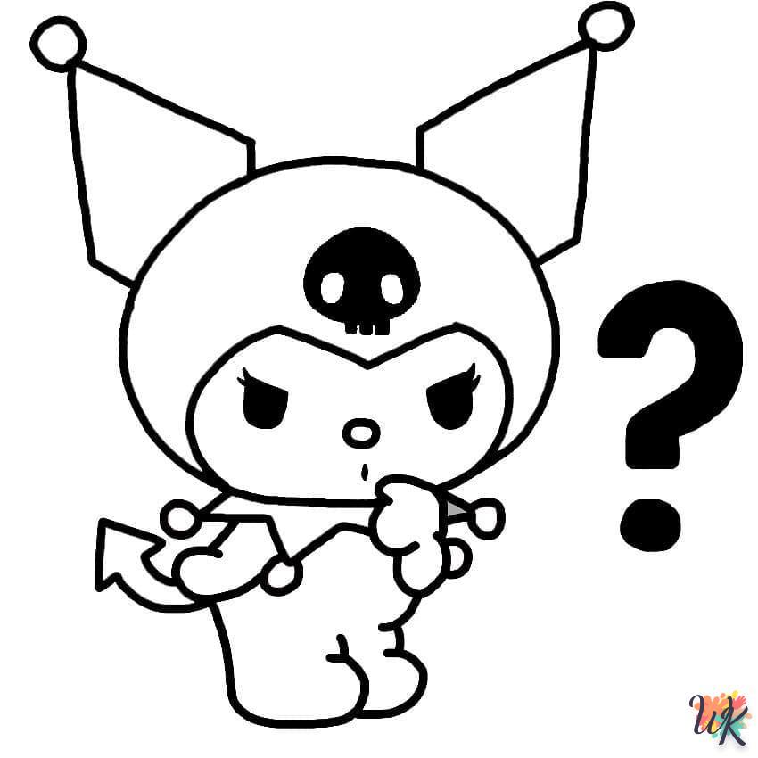 Kuromi coloring pages pdf