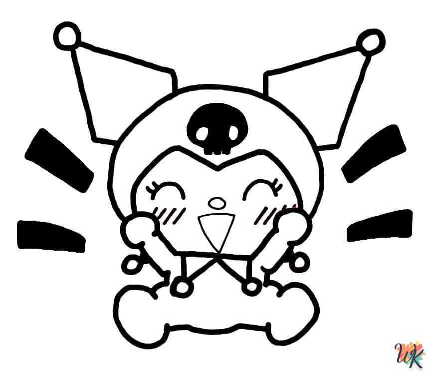 printable Kuromi coloring pages for adults
