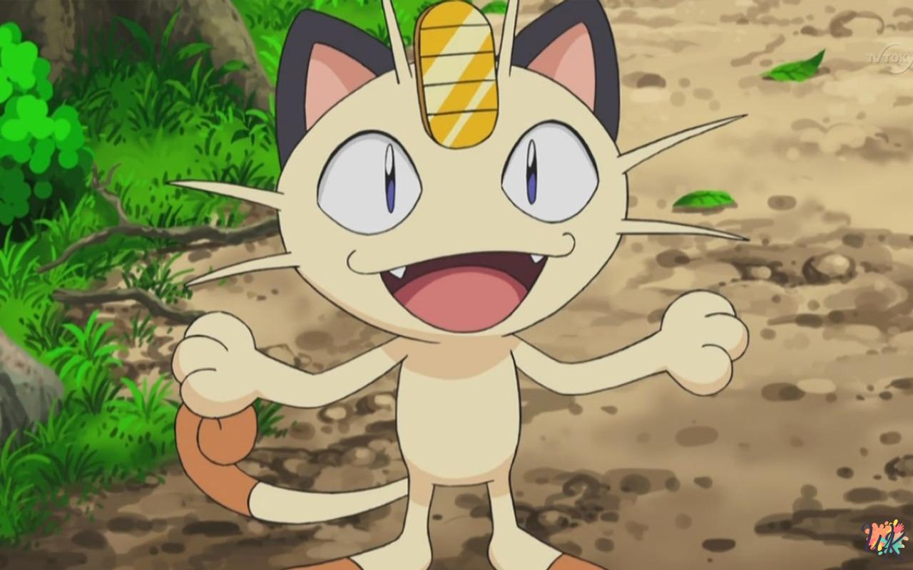 Meowth coloring pages 1 Meowth coloring pages