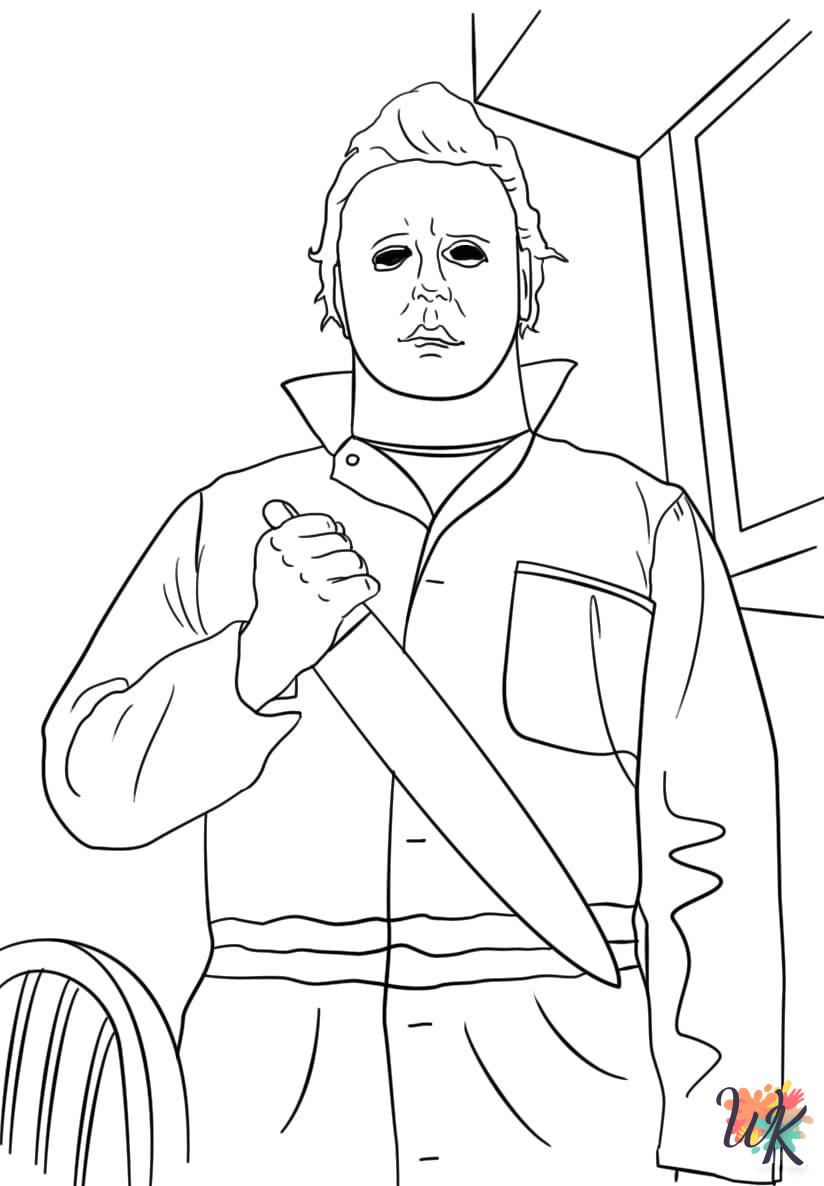free Michael Myers coloring pages for adults